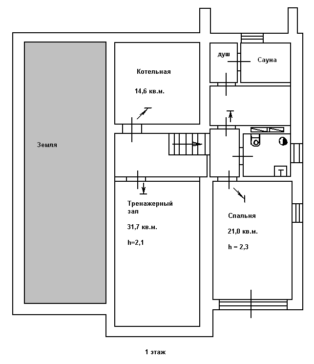 План 1го этажа